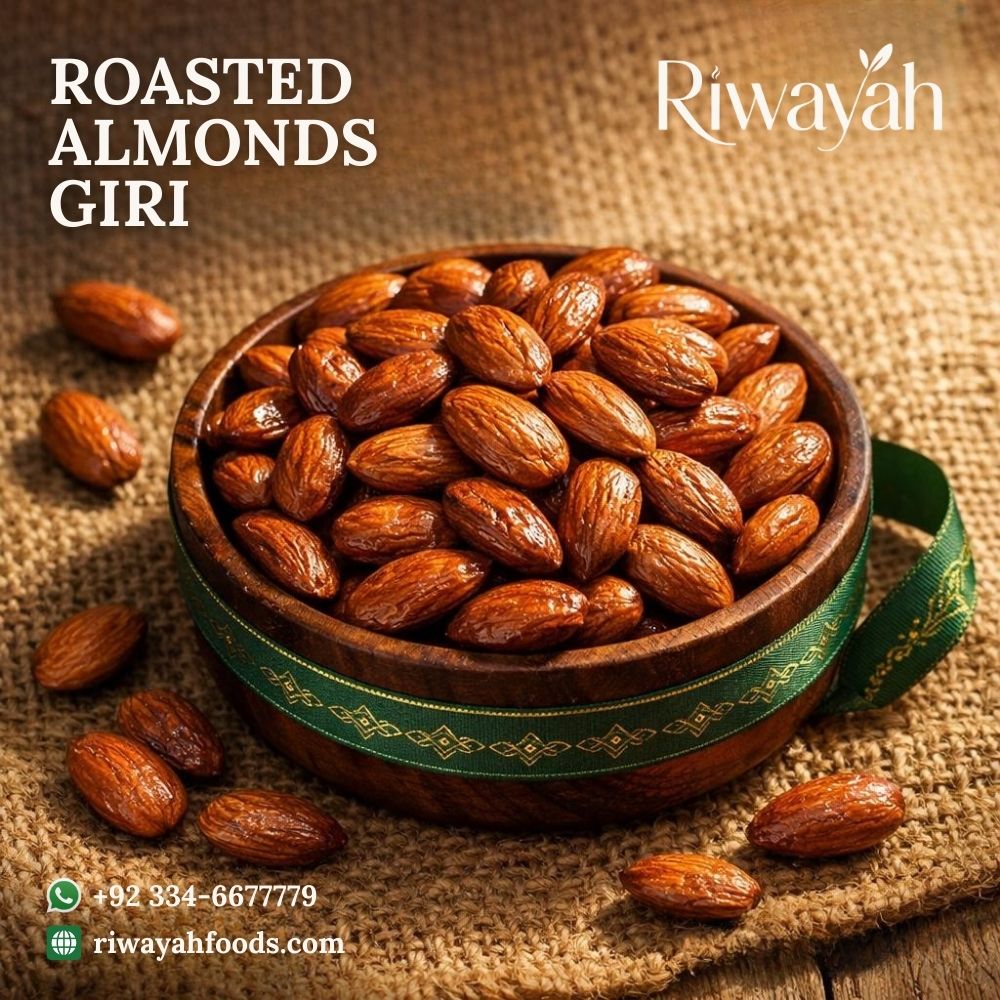Roasted American Almonds Giri (Bhuna Badam Giri - بھنے بادام گری)