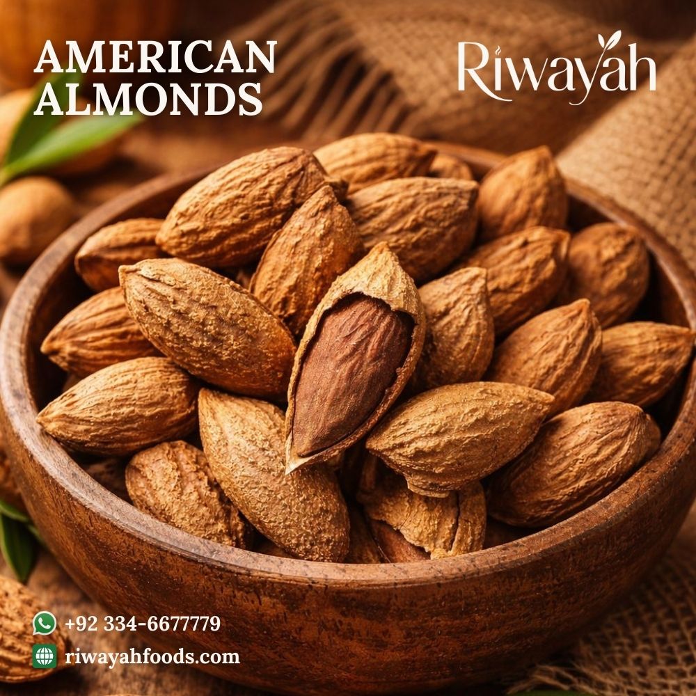 American Almonds With Soft Shell (Kagzi Badam - کاغذی بادام)