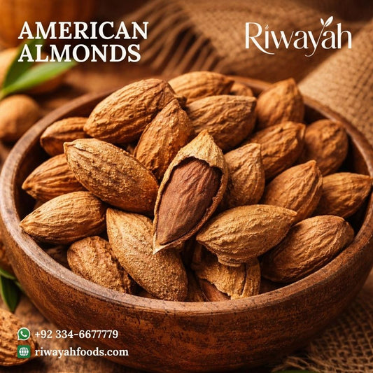 American Almonds With Soft Shell (Kagzi Badam - کاغذی بادام)