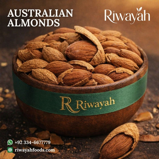 Australian Almonds With Soft Shell (Kagzi Badam - کاغذی بادام)